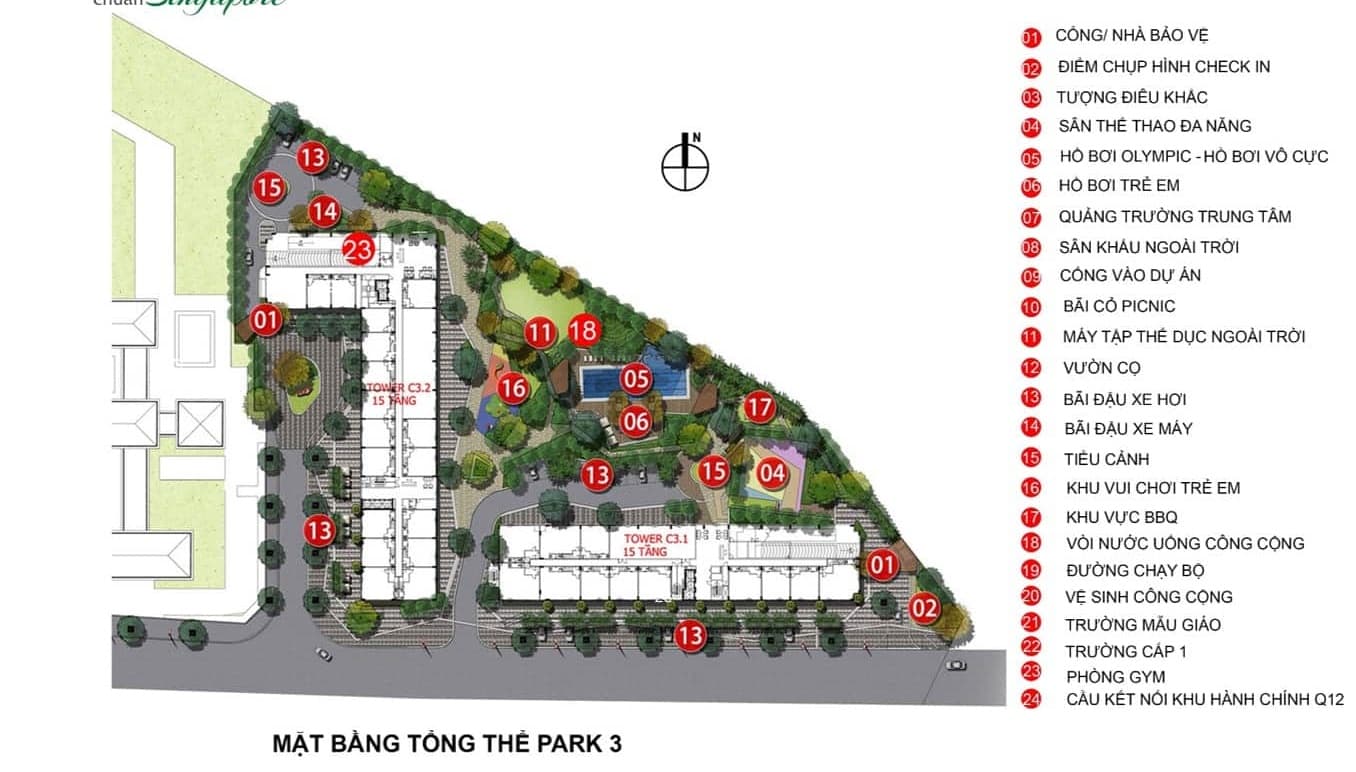 Mặt bằng tầng điển hình block P3 picity high park
