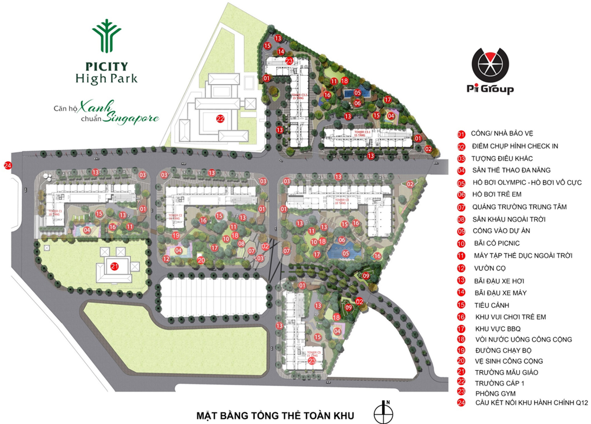 tien ich noi khu của picity high park